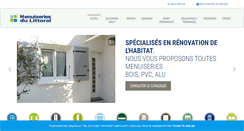 Desktop Screenshot of menuiseriesdulittoral.fr