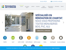 Tablet Screenshot of menuiseriesdulittoral.fr